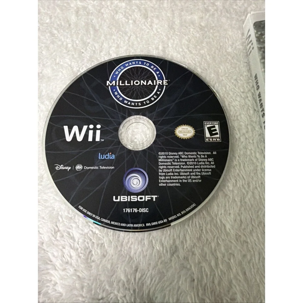 Who Wants to Be a Millionaire for Nintendo Wii Video Game Complete CIB Regis